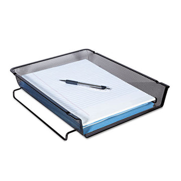 Universal® Deluxe Mesh Stackable Front Load Tray, 1 Section, Letter Size Files, 11.25" X 13" X 2.75", Black freeshipping - TVN Wholesale